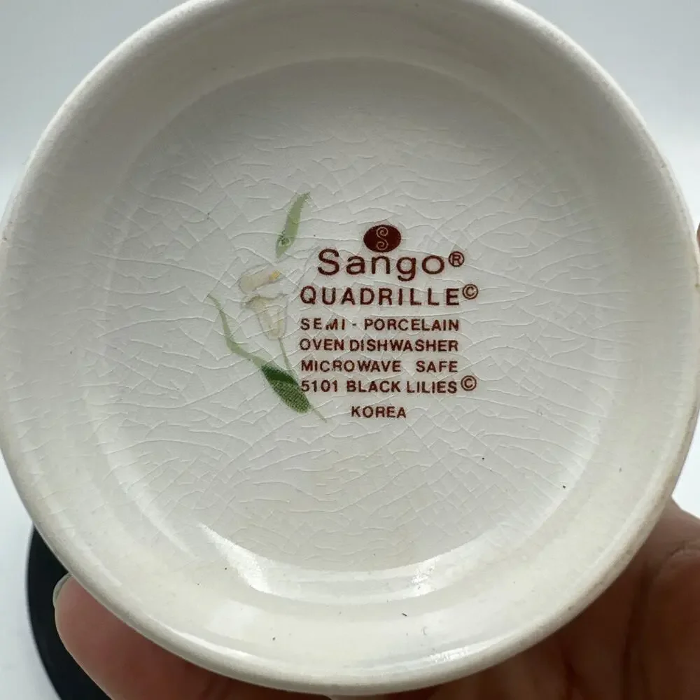 Vintage Sango's Black Lillie’s Creamer Only Replacement